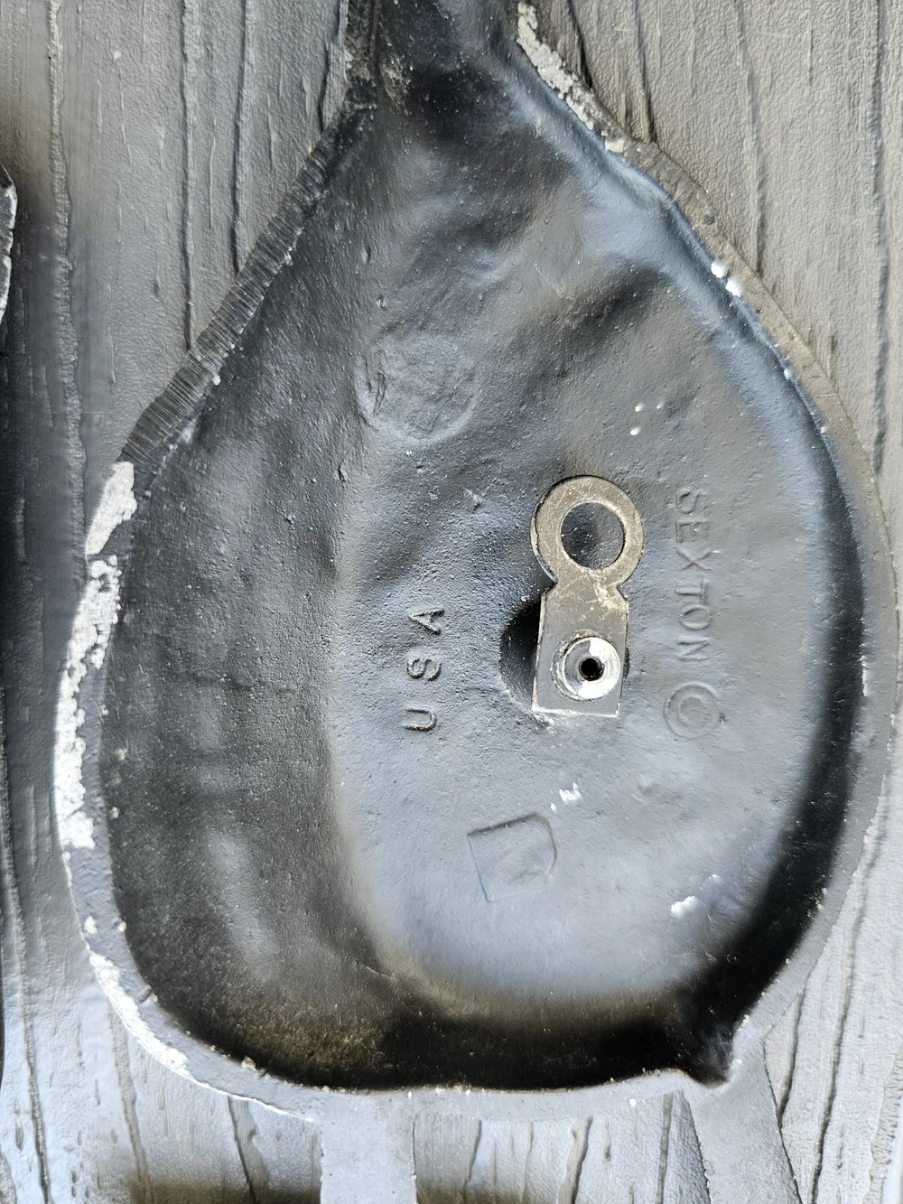Vintage Sexton USA Cast Aluminum Wall Plaques - Set of 3 Black (Distressed)